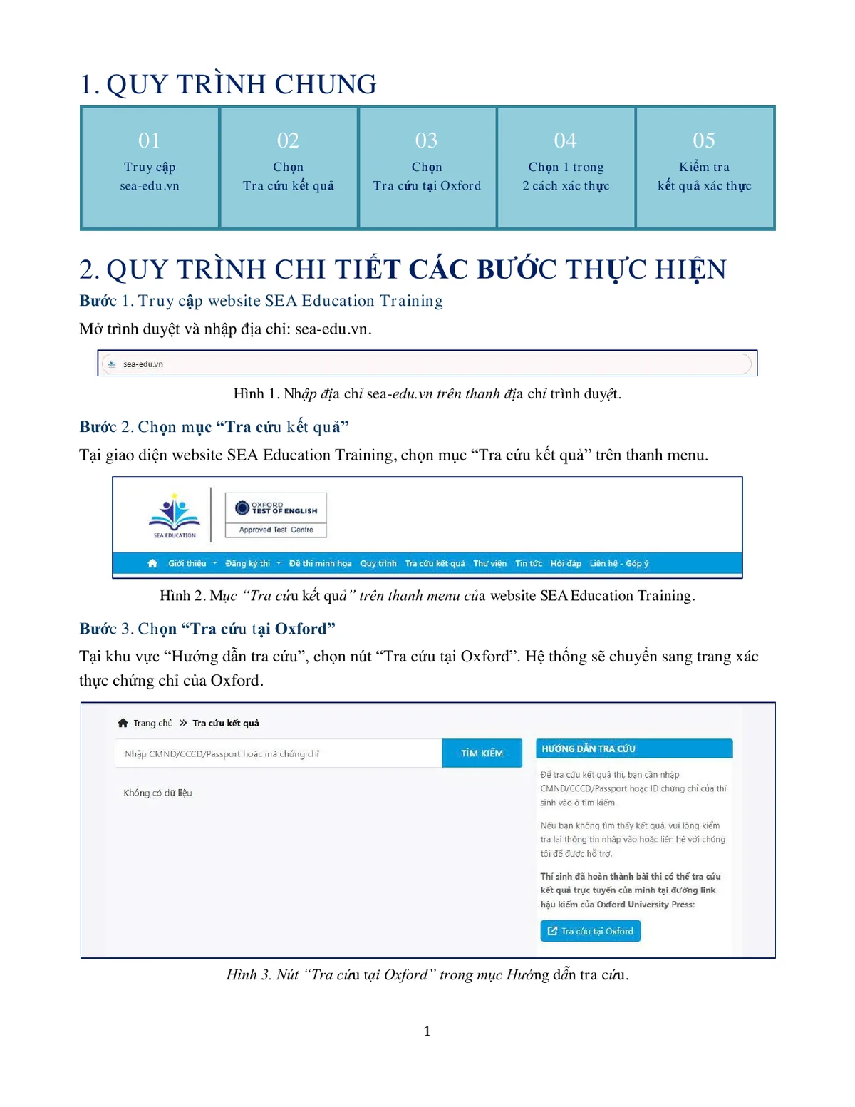 Hướng dẫn tra cứu và xác thực chứng chỉ OTE - trang 2